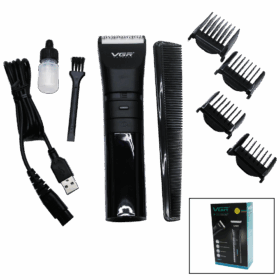 IPX7 SUYA DAYANIKLI 2 KADEMELİ TURBO - LED GÖSTERGE USB ŞARJLI SAÇ SAKAL KESME - TRAŞ MAKİNESİ  V-286 (K0)