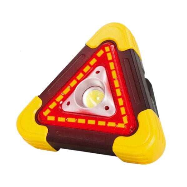 Işıklı İkaz Lambası Şarjlı USB Kablolu Güneş Enerjili Çok Amaçlı Reflektör (K0) - Görsel 3