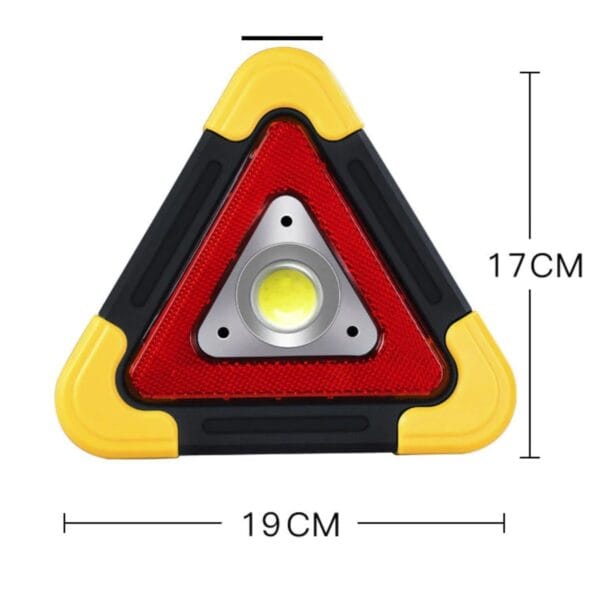 Işıklı İkaz Lambası Şarjlı USB Kablolu Güneş Enerjili Çok Amaçlı Reflektör (K0) - Görsel 5