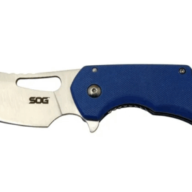 İsonzo 1396bl Mavi Kamp Çakı 18cm - Yarı Otomatik, Kemerlikli, Kutulu
