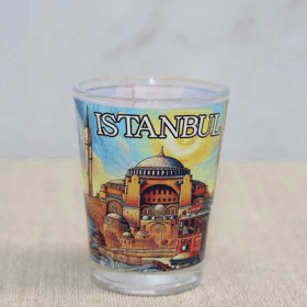İstanbul Temalı Cam Shot Bardak Alk4356