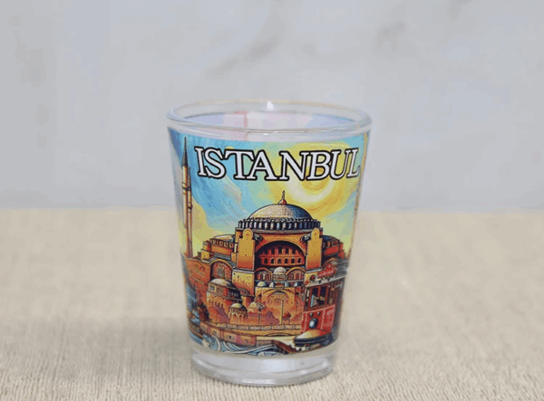 İstanbul Temalı Cam Shot Bardak Alk4356