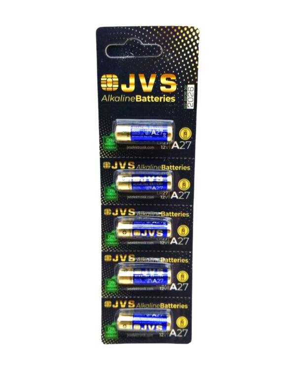 JVS A27 LR27 12V ARAÇ KUMANDA PİLİ 5Lİ KART (K0)