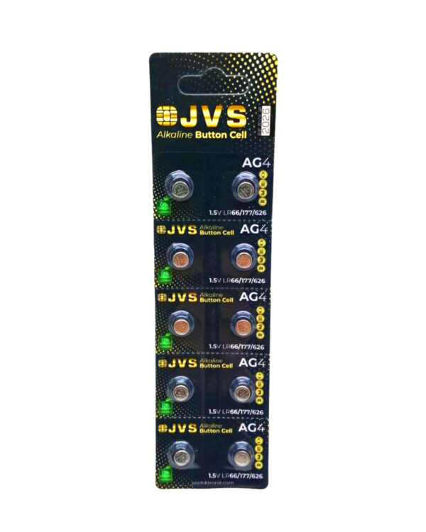 JVS AG4 1.5V LR66 SAAT PİLİ 10LU KART (K0)