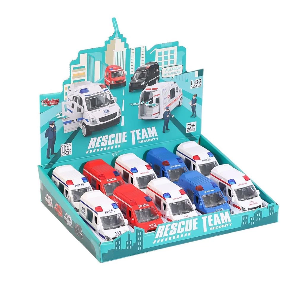 JW567-023 Sürtmeli Acil Servis Araçları 1:32 -Vardem - Görsel 2