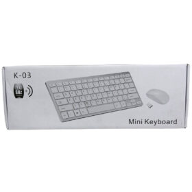 K-03 MİNİ BEYAZ WIRELESS KABLOSUZ KLAVYE MOUSE S PL-395 (K0)
