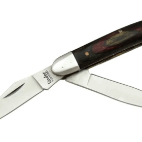 K-21 Linder Çiftli / Çift Ağızlı Çakı 14,5 Cm - Ahşap Saplı, Manuel