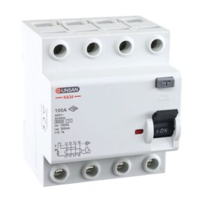 Günsan Valta AC Tip Kaçak Akım Koruma Anahtarı 4P 6kA 300mA 100A Dört Kutuplu