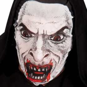 Kafaya Tam Geçmeli Bez Vampir Maskesi - Streç Korku Maskesi - 3d Baskılı Maske Model 2