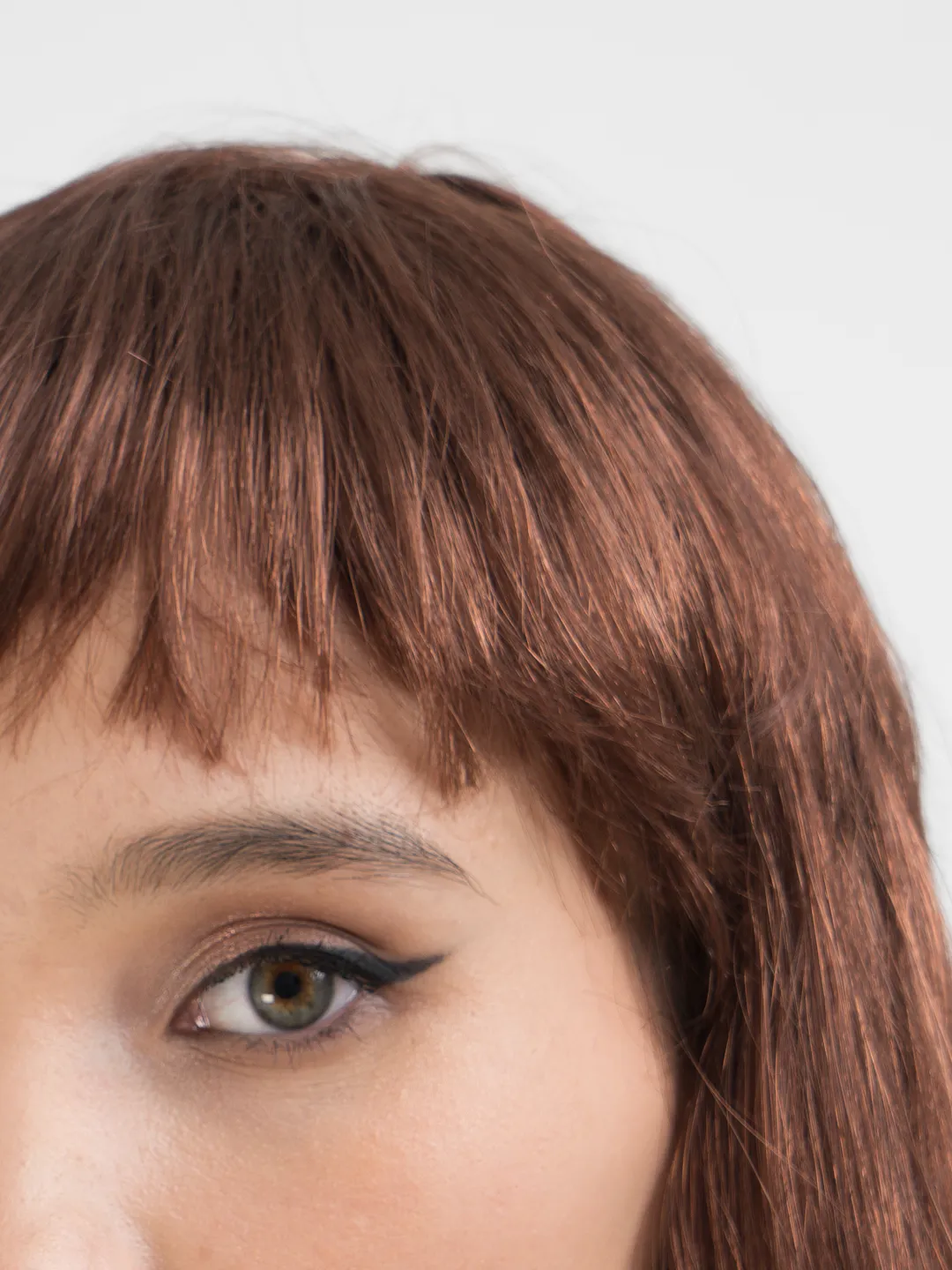 Çocuk Kahve Renk Uzun Düz Parti Peruğu - Uzun Kahverengi Peruk - Görsel 5