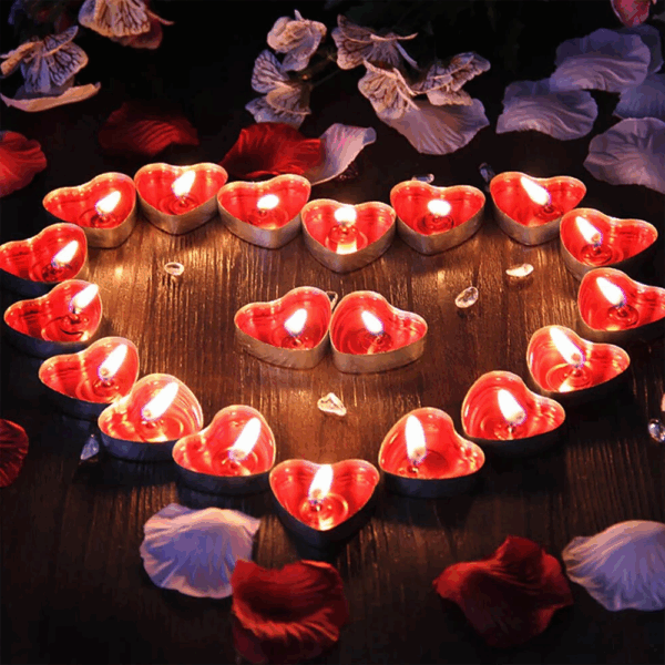 Kalpli 50'li Tealight Mum - Görsel 2