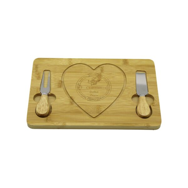 KALPLİ BIÇAK SAĞ-SOLAHŞAP BAMBU KAHVALTI PEYNİR SUNUM PANO2 BIÇAK=AHŞAP SAP19X29CM-1.5CM (K0)
