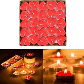 KALPLİ TEA LİGHT 25 PARÇA  MUM KIRMIZI (K0)