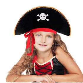 Kaptan Jack Kadife Çocuk Boy Korsan Şapkası