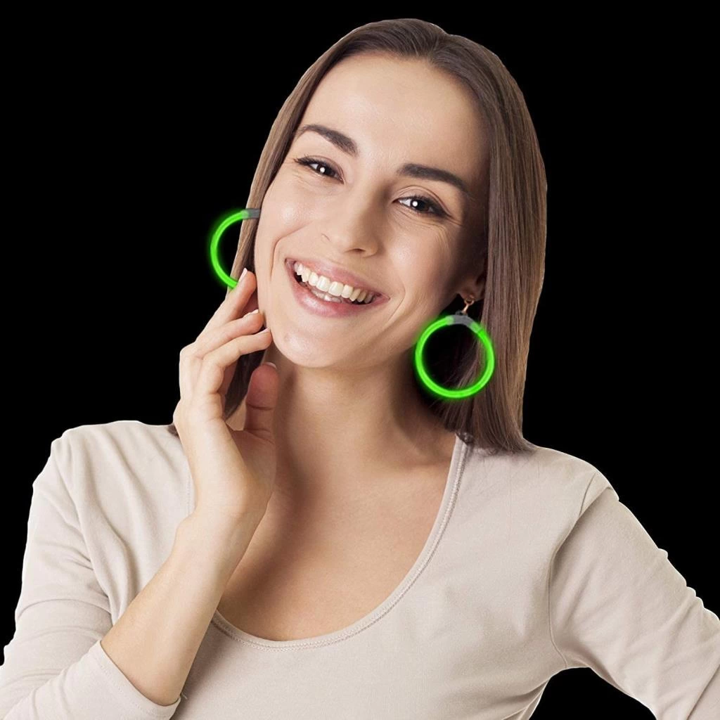 Karanlıkta Parlayan Glow Küpeler Glow Partisi Küpeleri 12 Çift 24 Adet - Görsel 4