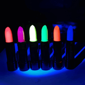 Karanlıkta Parlayan Yanan Uv Neon Ruj Yüz Boyama 6 Adet 6 Renk
