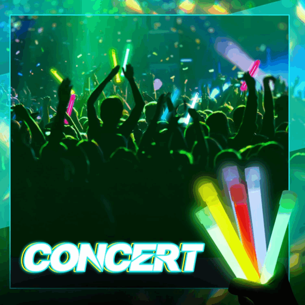Karanlıkta Yanan Asılabilir İp Aparatlı Glow Stick Kolye Glow Stick Lamba 6 Adet 6 Renk 15 Cm - Görsel 5