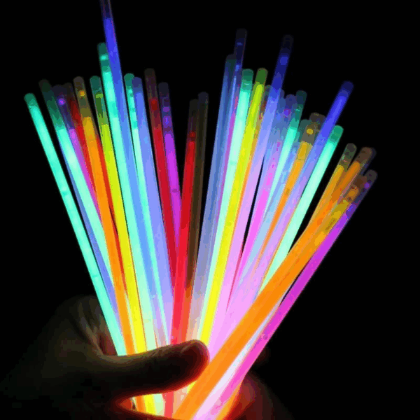Karanlıkta Yanan Parlayan Fosforlu Glow Stick Çubuk Bileklik 50 Adet - Görsel 2