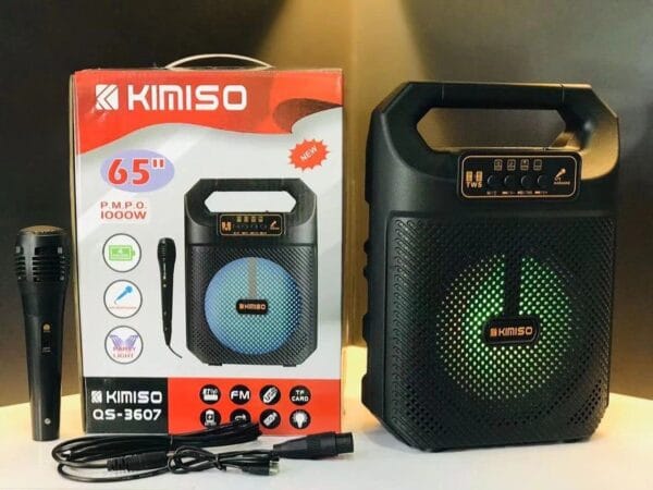 Karaoke Kimiso Qs-3607 Mikrafonlu Taşınabilir Hoparlör 6,5’’ (K0) - Görsel 3