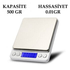 Kare Laboratuvar ve Kuyumcu Hassas Terazi (K0)