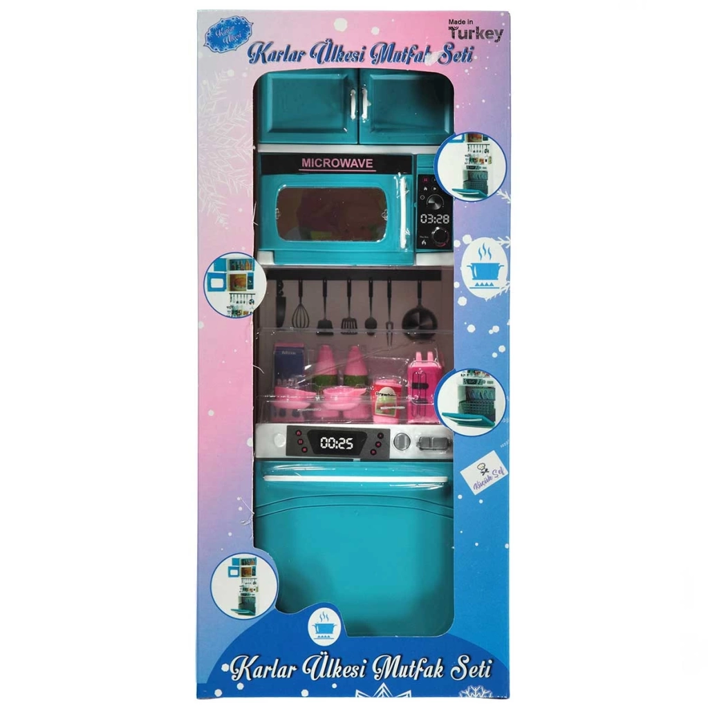 Çocuk Karlar Ülkesi Mutfak Seti Bulaşık Makinesi - Görsel 2