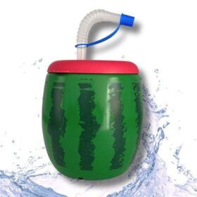 Karpuz Model Kendiliğinden Pipetli 900 ml Suluk, Matara (K0)