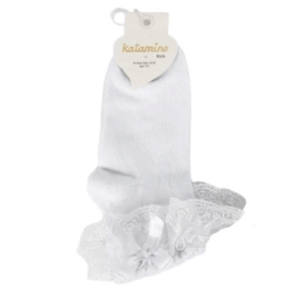 Katamino Ada Aks. Soket Çorap K22045 Beyaz