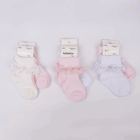 Katamino Akel 2'li Aks. Bebek Soket Çorap K44023 Asorti