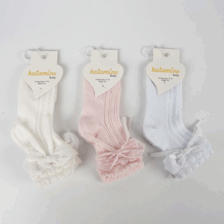Katamino Aylina Aks File Bebek Soket Çorap K43016 Asorti