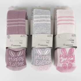 Katamino Ebony Abs'li Havlu Kız Bebek Külotlu Çorap K35099 Asorti