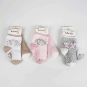 Katamino Feray 2'li Abs'li Kız Bebek Soket Çorap K44103 Asorti