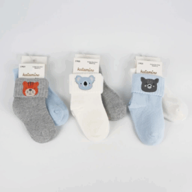 Katamino Tegida 2'li Erkek Bebek Soket Çorap K44113 Asorti