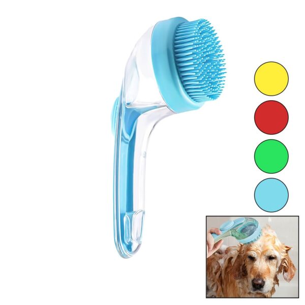 KEDİ - KÖPEK - EVCİL HAYVAN YIKAMAFIRÇASI SİLİKON ŞAMPUAN HAZNELİ=MiKA KRİSTALPLASTİK SAP (K0)