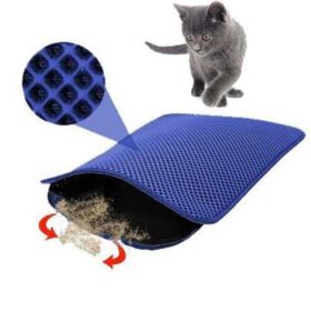 Kedi Tuvalet Önü Kum Toplayıcı Temizleyici Elekli Gri Paspas (K0)