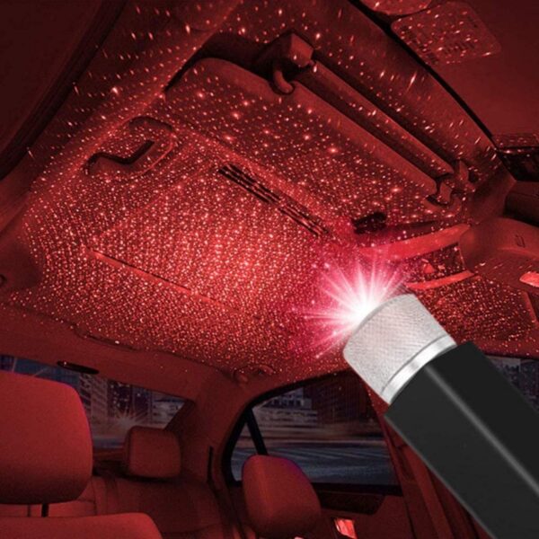 Kırmızı Ayak Altı Tavan Led Araç içi Aydınlatma Oto Araba İç Disko Ayarlanır USB Lamba Işık (K0) - Görsel 2