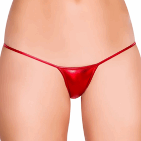 Kırmızı Deri Görünümlü Tanga TM1112