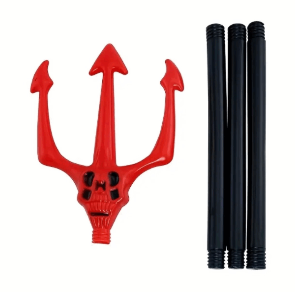 Kırmızı Renk Halloween Cadılar Bayramı Çatal 107 Cm - Görsel 6