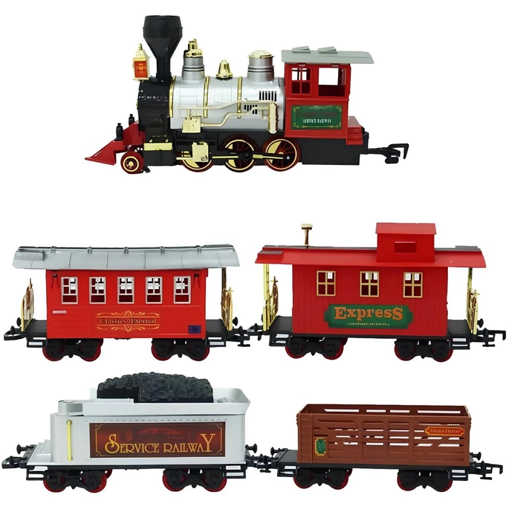 Klasik Tren Seti Sesli ve Işıklı 35 Parça - Görsel 3