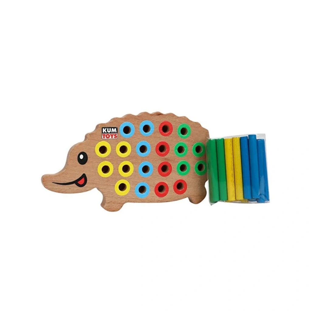 KM5655 Ahşap Kirpi Bultak -Kumtoys - Görsel 2