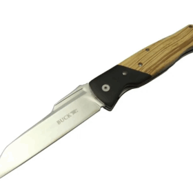 Knives Bk-016zbr Kamp Çakı 23 Cm - Ahşap Saplı, Kılıflı, Kutulu, Kemerllikli