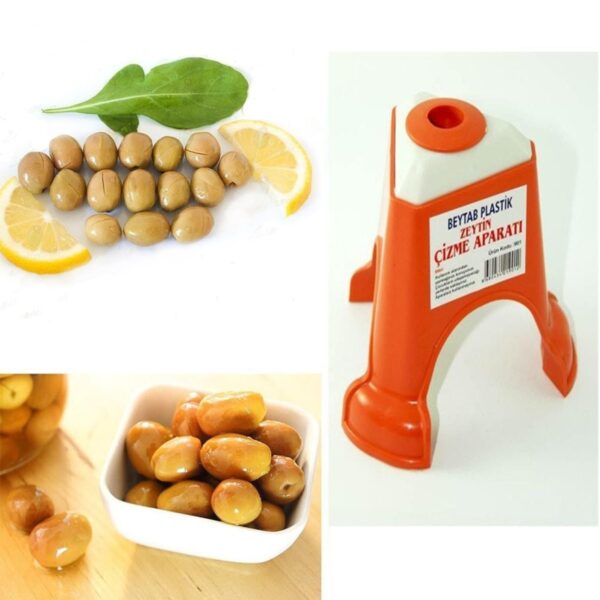 Kolay Zeytin Dilme Çizme Aparatı Pratik Kolay Zeytin Çizici Alet (K0) - Görsel 5