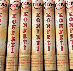 KONFETİ KARNAVAL METALİK RENKLİ 30CM (K0)