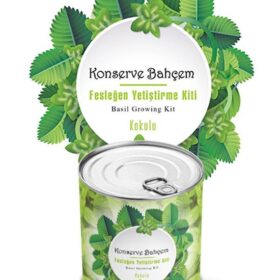 Konserve Bahçem Evde Konservede Kokulu Fesleğen Yetiştirme Kiti (K0)