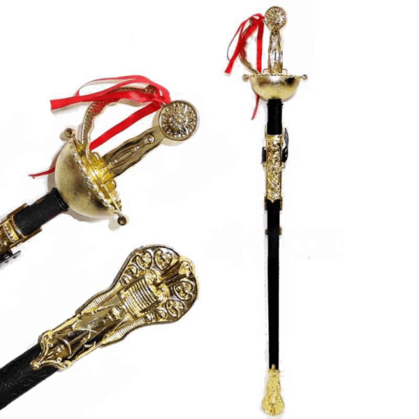 Kostüm Partisi Plastik Zararsız Zorro Kılıcı Şövalye Kılıcı 62 Cm - Görsel 2