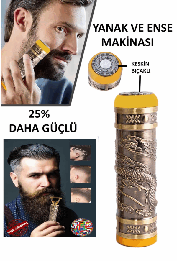 Kp-2074 2 İn 1 Profosyonel Suya Dayanaklı Ense Ve Yanak Makinası - Görsel 2