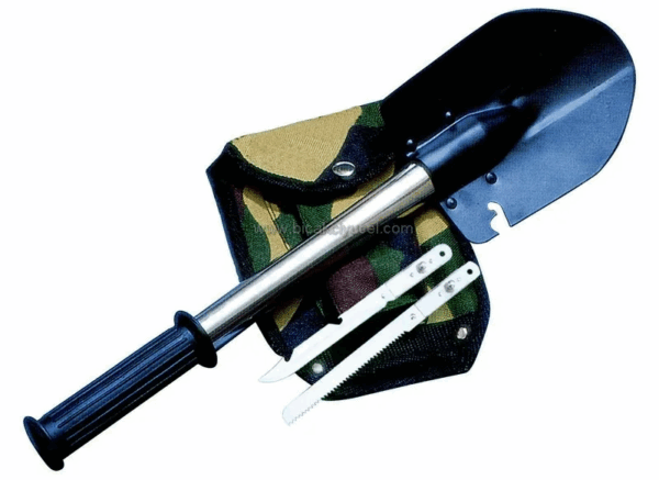 Kpx14 4 Lü Kamp Seti - Bıçak, Testere, Kürek, Balta - Kılıflı