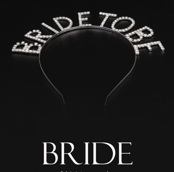 Kristal Taşlı Gümüş Renk Bride To Be Gelin Tacı (K0) - Görsel 2