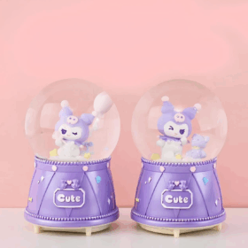 Kuromi Işıklı Müzikli Kar Küresi Orta Boy Alk3118
