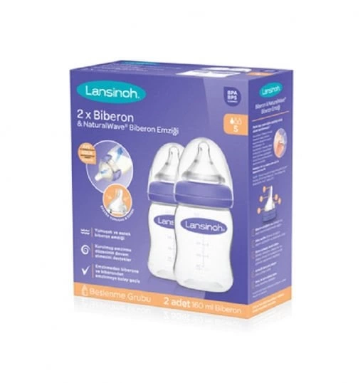 Lansinoh Natural Wawe Biberon Seti 2li 160ml - Görsel 5
