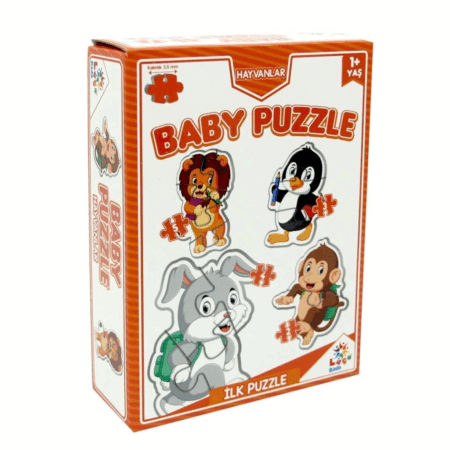 Çocuk LC7225 Laço, Baby Puzzle - Hayvanlar - İlk Puzzle / +12 ay